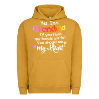 Pigment Peanut Butter grandma t  shirt yes i'm grandma if you think my hands are full t  shi Urban Hoodie - linhVisuals