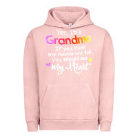 Pigment Salmon grandma t  shirt yes i'm grandma if you think my hands are full t  shi Urban Hoodie - linhVisuals