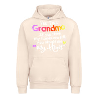 Sandshell grandma t  shirt yes i'm grandma if you think my hands are full t  shi Urban Hoodie - linhVisuals