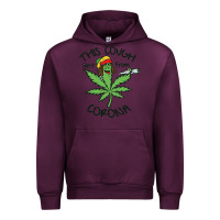 Mauve Wine Funny Weed Leaf Urban Hoodie - linhVisuals