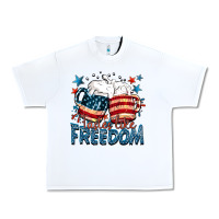 White Tastes like freedom Urban Heavy Tee - FaDigitalArtStudio