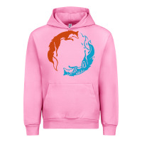Fuchsia Pink spirit of the north Urban Hoodie - linhVisuals