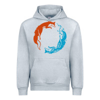 Heather Grey spirit of the north Urban Hoodie - linhVisuals