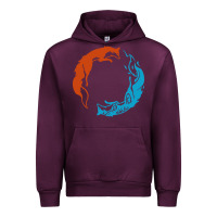 Mauve Wine spirit of the north Urban Hoodie - linhVisuals