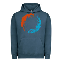 Pigment Midnight Navy spirit of the north Urban Hoodie - linhVisuals