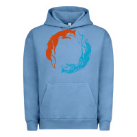 Pigment Pebble Blue spirit of the north Urban Hoodie - linhVisuals
