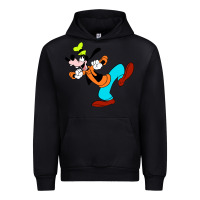 Black goofy Urban Hoodie - linhVisuals