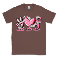 Chestnut peace love cure breast cancer Classic Tee - CowGirlArtShop