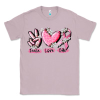 Lilac peace love cure breast cancer Classic Tee - CowGirlArtShop