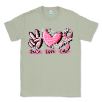 Peace Love Cure Breast Cancer Classic Tee | Teevron