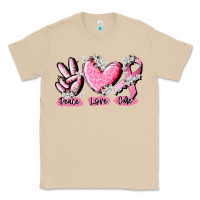 Mushroom peace love cure breast cancer Classic Tee - CowGirlArtShop