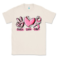 Natural peace love cure breast cancer Classic Tee - CowGirlArtShop