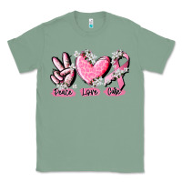 Sage peace love cure breast cancer Classic Tee - CowGirlArtShop