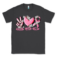 Smoke peace love cure breast cancer Classic Tee - CowGirlArtShop
