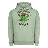 Pigment Oil Green Funny Weed Leaf Urban Hoodie - linhVisuals