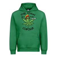 Emerald Funny Weed Leaf Urban Hoodie - linhVisuals