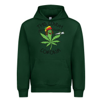 Forest Green Funny Weed Leaf Urban Hoodie - linhVisuals