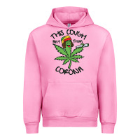 Fuchsia Pink Funny Weed Leaf Urban Hoodie - linhVisuals