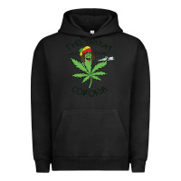 Pigment Black Funny Weed Leaf Urban Hoodie - linhVisuals