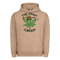 Pigment Burro Funny Weed Leaf Urban Hoodie - linhVisuals