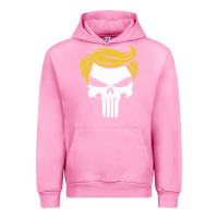 Fuchsia Pink trump skull Urban Hoodie - linhVisuals