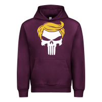 Mauve Wine trump skull Urban Hoodie - linhVisuals