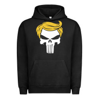 Pigment Black trump skull Urban Hoodie - linhVisuals