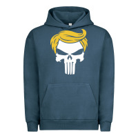 Pigment Midnight Navy trump skull Urban Hoodie - linhVisuals