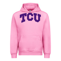 Fuchsia Pink Texas Christian University Urban Hoodie - linhVisuals