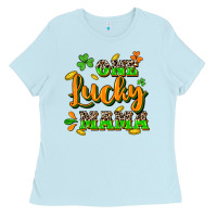 Baby Blue One lucky Mama St. Patrick's Day Ladies Tee - CowGirlArtShop