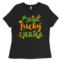 Black One lucky Mama St. Patrick's Day Ladies Tee - CowGirlArtShop