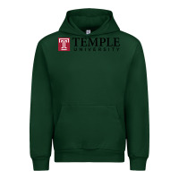 Forest Green Temple University Urban Hoodie - linhVisuals