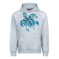 Heather Grey ocean sea turtle Urban Hoodie - linhVisuals
