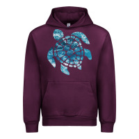Mauve Wine ocean sea turtle Urban Hoodie - linhVisuals