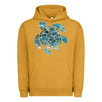 Pigment Peanut Butter ocean sea turtle Urban Hoodie - linhVisuals