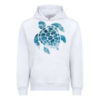 White ocean sea turtle Urban Hoodie - linhVisuals