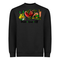 Black peace love  elf Heavyweight Sweatshirt - AdoDesignShop