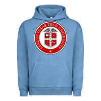 Pigment Pebble Blue Texas Tech University Urban Hoodie - linhVisuals