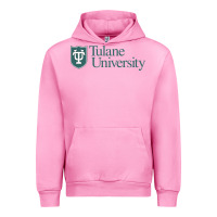 Fuchsia Pink Tulane University Urban Hoodie - linhVisuals