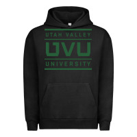 Pigment Black Utah Valley University Urban Hoodie - linhVisuals