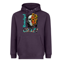 Plum beautiful crazy skull Heavyweight Hoodie - JahusDesignShop
