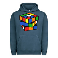Pigment Midnight Navy rubik cube Urban Hoodie - linhVisuals