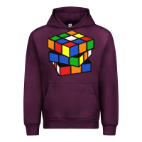 Mauve Wine rubik cube Urban Hoodie - linhVisuals