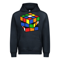 Navy rubik cube Urban Hoodie - linhVisuals