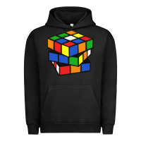 Pigment Black rubik cube Urban Hoodie - linhVisuals