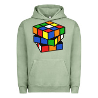 Pigment Oil Green rubik cube Urban Hoodie - linhVisuals