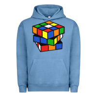 Pigment Pebble Blue rubik cube Urban Hoodie - linhVisuals