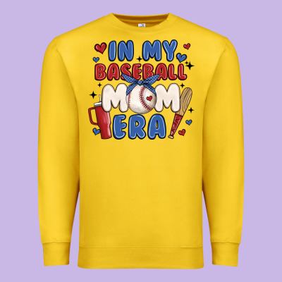 In My Baseball Mom Era Premium Sweatshirt Designed By Jahusdesignshop