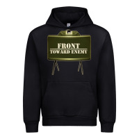 Black front toward enemy distressed claymore mine military Urban Hoodie - linhVisuals