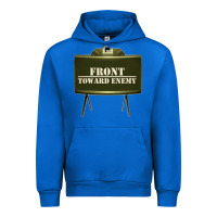 Cobalt front toward enemy distressed claymore mine military Urban Hoodie - linhVisuals